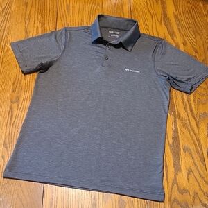 Columbia Men's Charcoal Polo Shirt Size Small